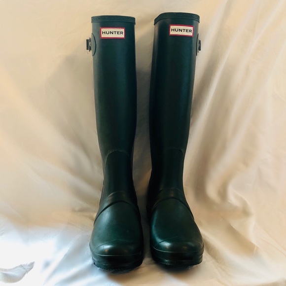 Hunter Shoes - Hunter Boots Sz. W9 US in Forest Green